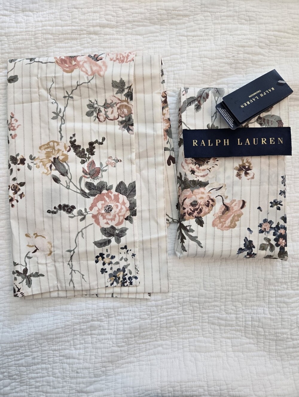 Ralph Lauren Thompson Pattern, 2 Standard Pillow Shams, $370 - Picture 4 of 7